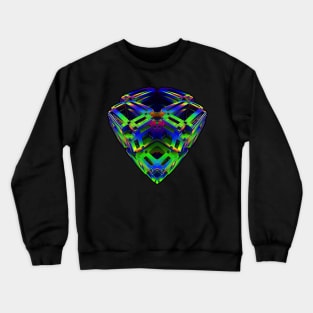 Three-dimensional vividly-colored cube Crewneck Sweatshirt